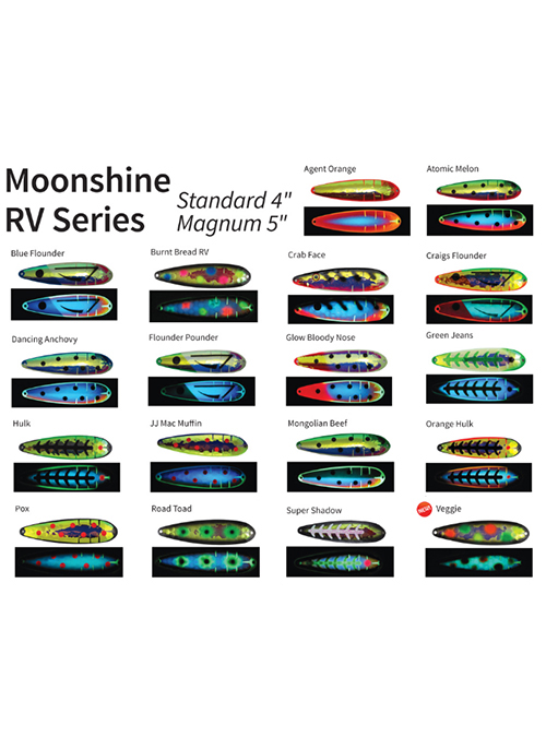 Moonshine Lures RV Series - Marine General - Trolling & Casting Spoons