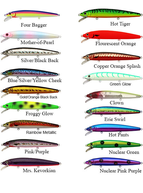 Berkley Flicker Minnow 9 Custom Painted - Marine General