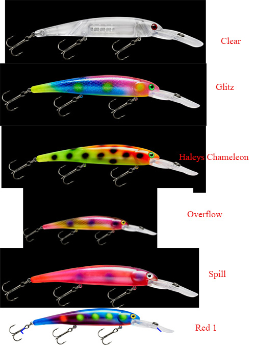 Bandit Deep Diver Lure Color Chart