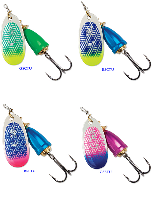 Blue Fox Glow Skirt Spin Kit 1/16 oz. - Bass, Trout, Crappie, & Panfish Lure